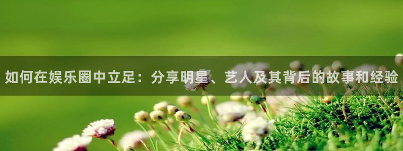 先锋娱乐app下载安装：如何在娱乐圈中立足：分享明星、艺人及其背后的故事和经验